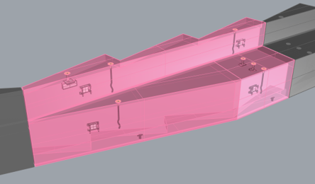 Verbindungsdetail im 3D-Modell