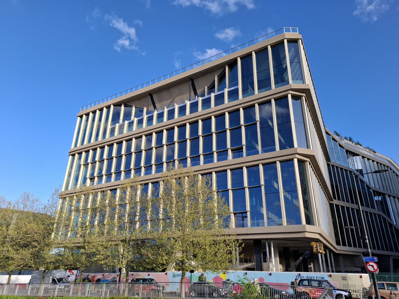 Google Headquarter London mit der geplanten Fassade